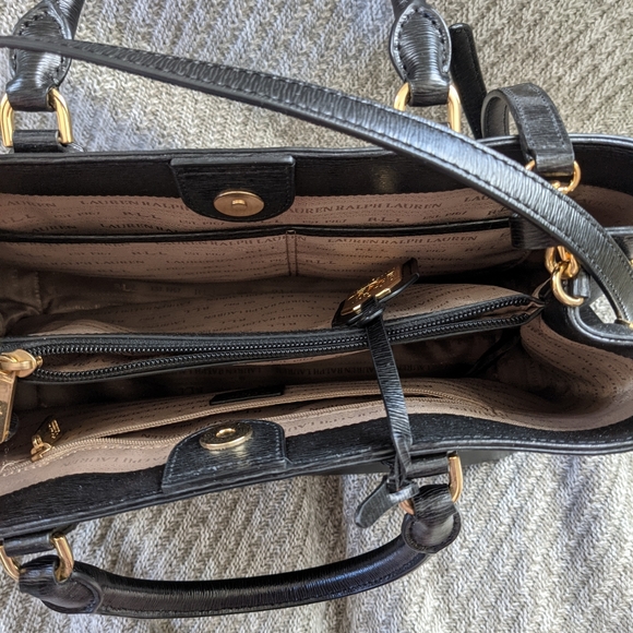 Ralph lauren black handbag - Picture 3 of 11
